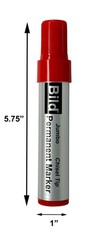 Jumbo Permanent Markers – Color pack of 4 – Black, Red, Green, Blue