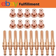 20Pcs Plasma Torch Electrode Nozzle For TD SL60 SL100 PK20 9-8215 9-8210 USA