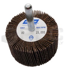 LOT OF 5 NEW NORTON GRIT 80 FLAP WHEELS 25,000RPM