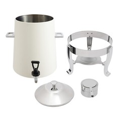 Coffee Urn w/ Fuel Holder,Stainless Steel Beverage Dispenser Hot Drink Dispenser