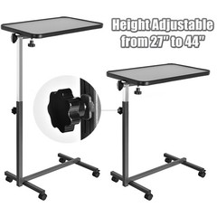 Overbed Rolling Table Over Bed Laptop Tray Tilting Top Gary