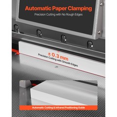 Uimoso Electric Paper Cutter Heavy Duty Metal Programmable Cutting Machine