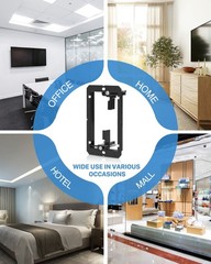 22 Pack Single Gang Low Voltage Mounting Bracket Device Drywall Wall Plate