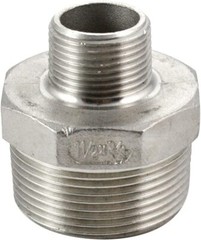 1.5″ to 3/4″ male NPT Hex Nipple Pipe Fitting Reducer Reducing Adapter SS304