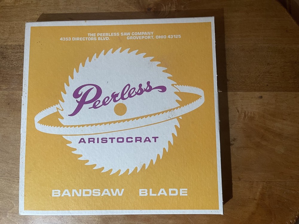 Peerless Aristocrat Bandsaw Wood Blade 93.5″X 3/16 4T 0.25 Gauge