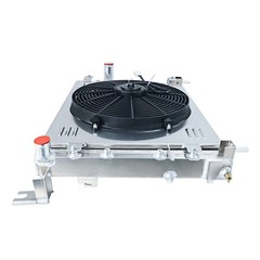 4 Row Radiator Shroud Fan 2000-2004 Dodge Dakota Durango 2.5L 3.7L 4.7L 5.9L