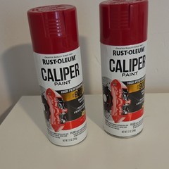 Rust-Oleum Red Caliper Paint 12 oz Aerosol Spray High Temp Rust Resistant 2ct