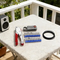 Coax Cable Crimper Coaxial Compression Tool Kit Wire Stripper with F RG6 RG59