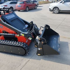 Mini Skid Steer Loader Attachments STOMP Skid Steer TYPHON 4 in One Bucket