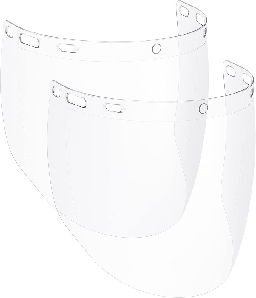 NoCry 2-Pack of Replacement Visors for Heavy Duty Clear Face Shield; Anti-Fog Pr