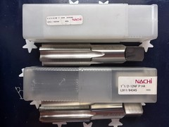 2pc SET Nachi 1-1/2-12 NF G H4 6FL Tap 1-1/2” 12tpi Taper & Plug 1 of Each