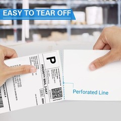 4×6″ Direct Thermal Shipping Labels Self-Adhesive Paper,500-2000 Label Per Roll