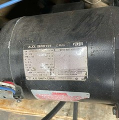 Dexter Stack Dryer Motor with Blower Fan 115V 1PH P/N: 9376-296-002
