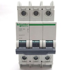 Schneider Electric 60186 C60 Miniature Circuit Breaker , 3-Pole, 240VAC 2A