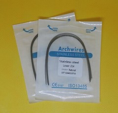 100Pcs Dental Orthodontic Stainless Steel Arch Wires Round Natural Form 10Packs