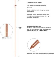 Copper Ground Rod for Satellite Dishes
