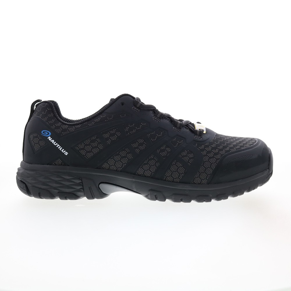 Nautilus Stratus Soft Toe SD10 N4611 Mens Black Leather Work & Safety Shoes