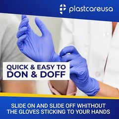 100 Nitrile Disposable Medical Exam Gloves 3.5 Mil. (Vinyl, Latex, Powder Free)