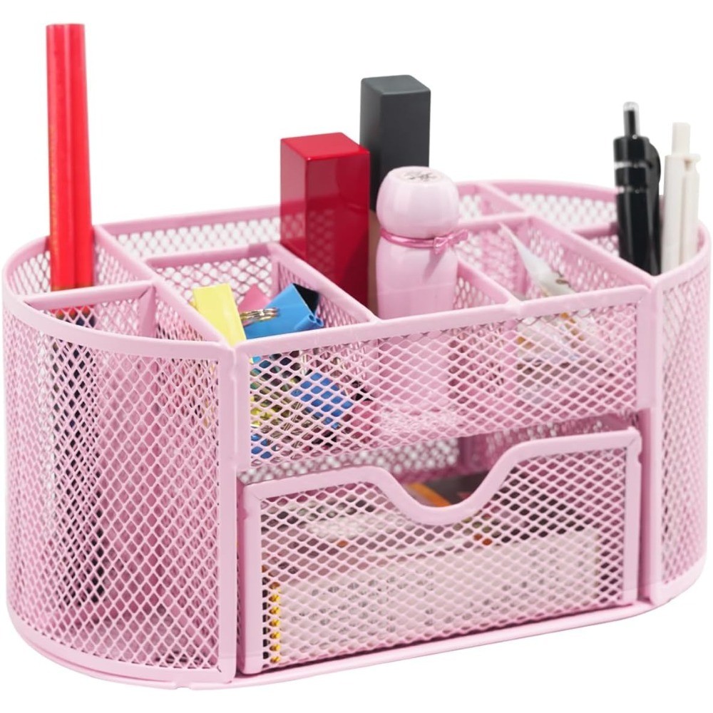 Desktop Organizer with Pencil Pen Holder and Accessories Offering 8