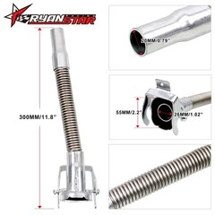RYANSTAR RACING Jerry Can Spout LongNose Flexible Can Steel Pipe Oil Pourer