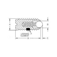 TE-CO 52817X Ball Plungers Imperial – Steel Body, SS Ball MFGD