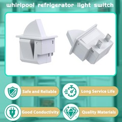 Refrigerator Door Light Switch – Compat w/ Whirlpool, GE, Maytag, Amana, Kenmore