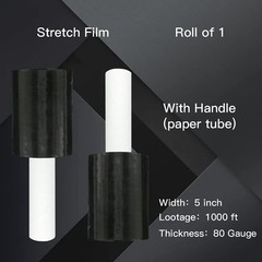 JA PACKING Stretch Wrap Plastic Wrap Roll Industrial Mini Stretch Wrap Roll w…