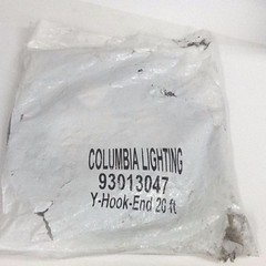 Columbia Lighting 93013047 Y-Hook End 20ft