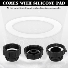 IBC Tote Hose Adapter 275-330 Gallon, 3/4″ NPT to 3/4″ GHT Lead-Free Compliant