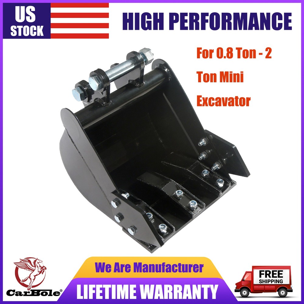 Mini Excavator Digging 11.8in Bucket Attachments for Mini Excavator 300mm Trench