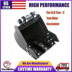 Mini Excavator Digging 11.8in Bucket Attachments for Mini Excavator 300mm Trench