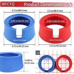 WFCYQ HVAC Gauge Boots 49190 Cover for Yellow Jacket JB 3-1/8″ Gauges NO