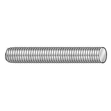 Zoro Select 45242 Fully Threaded Rod, 9/16″-12, 12 In, Steel, Grade 2, Plain