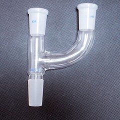 Laboratory glass Y shape & claisen connecting adapter 24/40 lab glass adapter