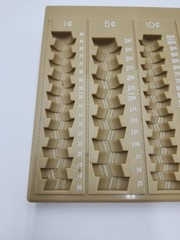 MMF Industries Countex II One-Piece Plastic Coin Counting Tray/Coin Sorter GUC