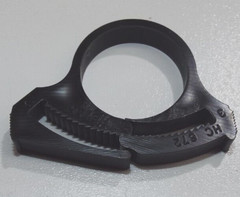 x4 Heyco HC 672 2326 Plastic Nylon 6/6 Black Wire Cable Tube Hose Reusable Clamp