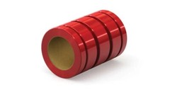PBC Linear FLA04 closed linear bearing with 0.250 in inner diameter Red