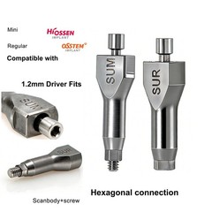 Dental Ti Abutment Healing Straight ZEST Locator Osstem Hiossen ET Lab Analog