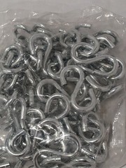 WorkSmart Zinc Plated S-Hook 2-1/8″ Electrglvnz Qty 50 WS-MH-CHN-154