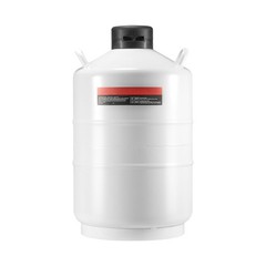 20L Aluminum LN2 Tank with 6 Canisters, Vacuum Insulated