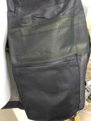 HIGH VISIBILITY Surveyor Three Tones Black Safety Vest Solid front mesh back