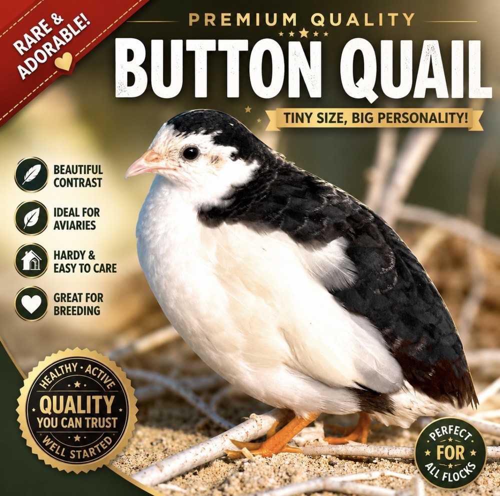 12 Exotic Rare Button Quail Hatching Eggs Colors extras included