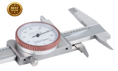 Precision Dial Caliper 0-4 Inch 0.001 Stainless Steel Fitted Box Included