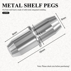 Quacc 12 PCS Replacement Shelf Support Pins, 5mm Metal Peg Sturdy…