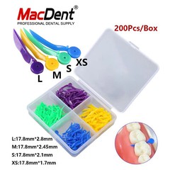 200Pcs Dental Disposable Plastic Wedge With Holes Round Stern Wave Poly-Wedge