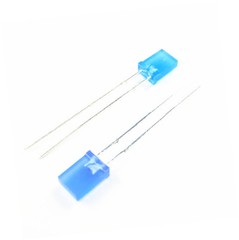 30PCS 2*5*7MM 2x5x7mm Rectangle LED Blue Colour Blue Light Emitting Diode
