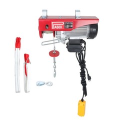 1320lbs/600kg Electric Hoist w/ 14ft Remote,110V 1200W,40ft Lift,Emergency Stop