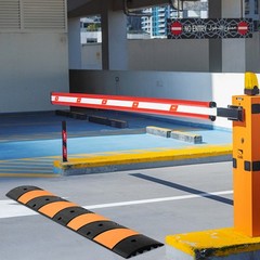 VEVOR Modular Rubber Speed Bump Driveway Cable Protector Ramp 6FT with 2 Channel
