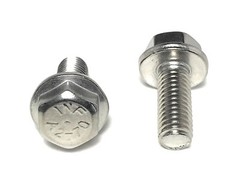 (10) M8 x 1.25 x 20 Stainless Steel DIN6921 A2 Hex Flange Bolts M8x20mm Flange