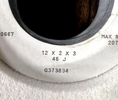 United States Diamond Wheel 720667 12x2x3 46 J G373834 RPM 2070